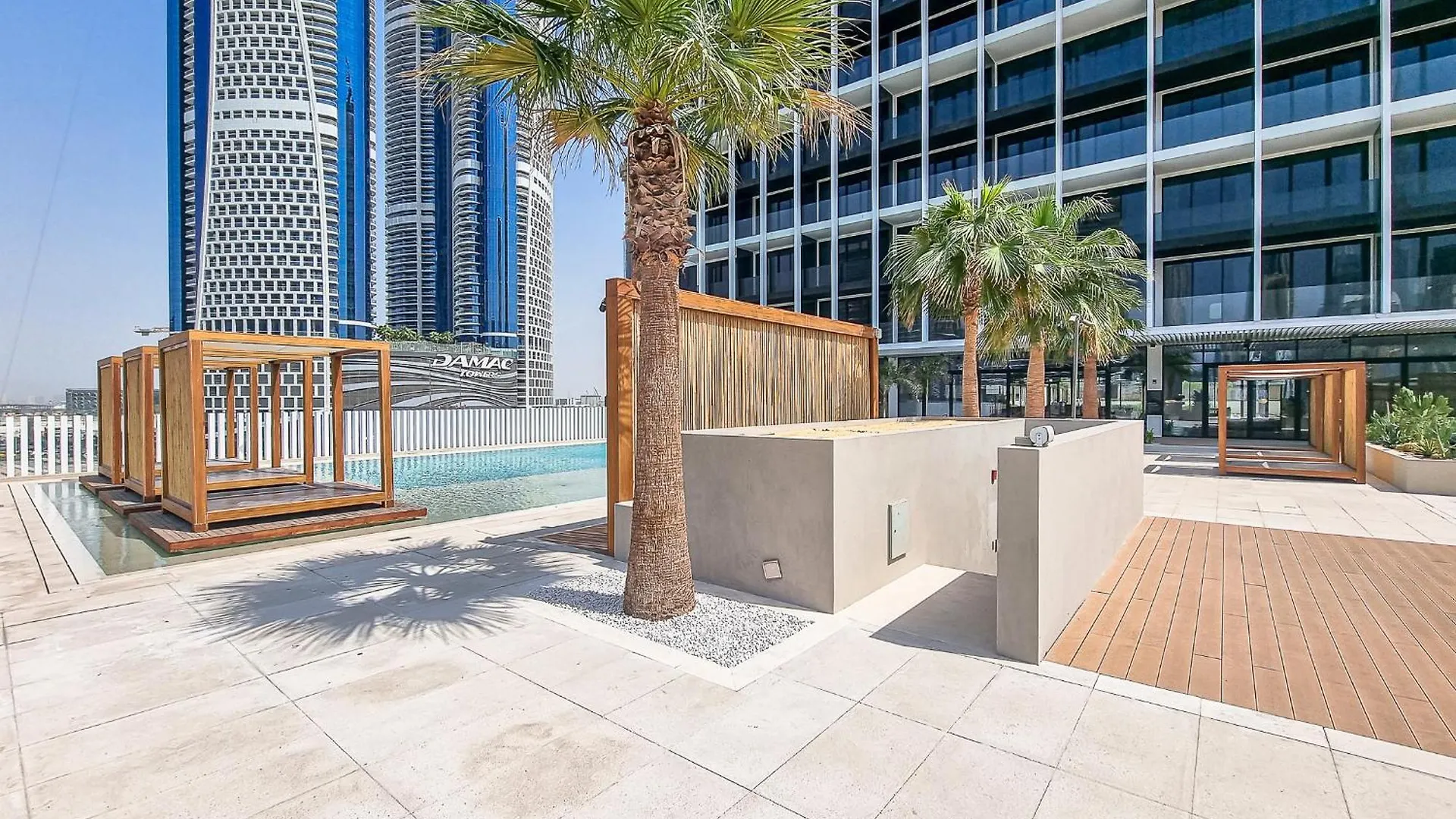 Alh Vacay Studio With Balcony And Burj View In Upside 迪拜 0*,
